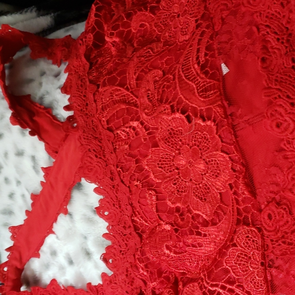 Dress Red Lace